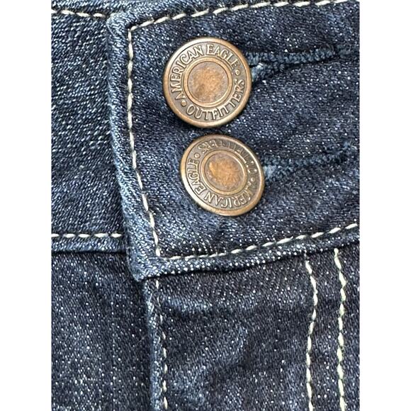 American Eagle Jeans Womens 8 31/27 Flared Artist Stretch Distressed Denim - Picture 4 of 16